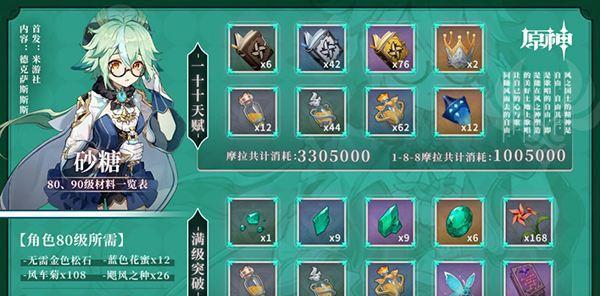 砂糖武装阵容配队攻略（揭秘以砂糖为核心的原神阵容搭配）