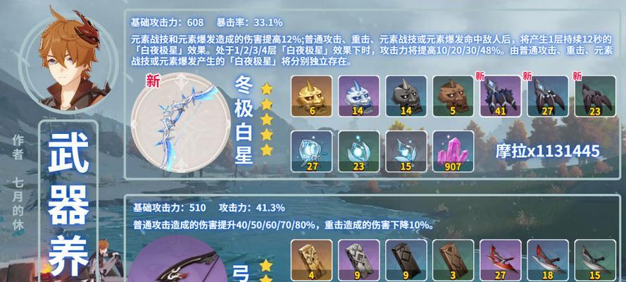 《原神》盐哀突破材料一览（全面了解盐哀突破材料）