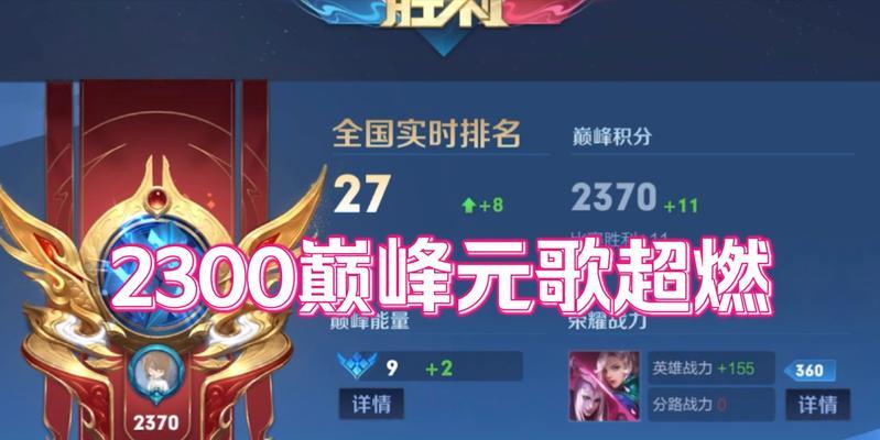 王者荣耀2300分属于什么水平？