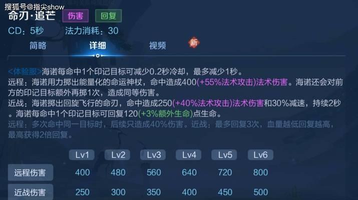 海诺在王者荣耀中使用的技能组合是什么？