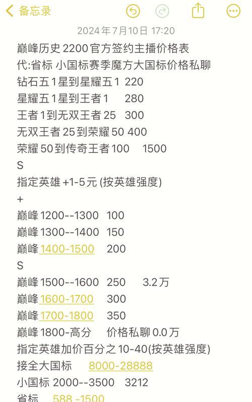 王者荣耀中哪些单子比较值钱？